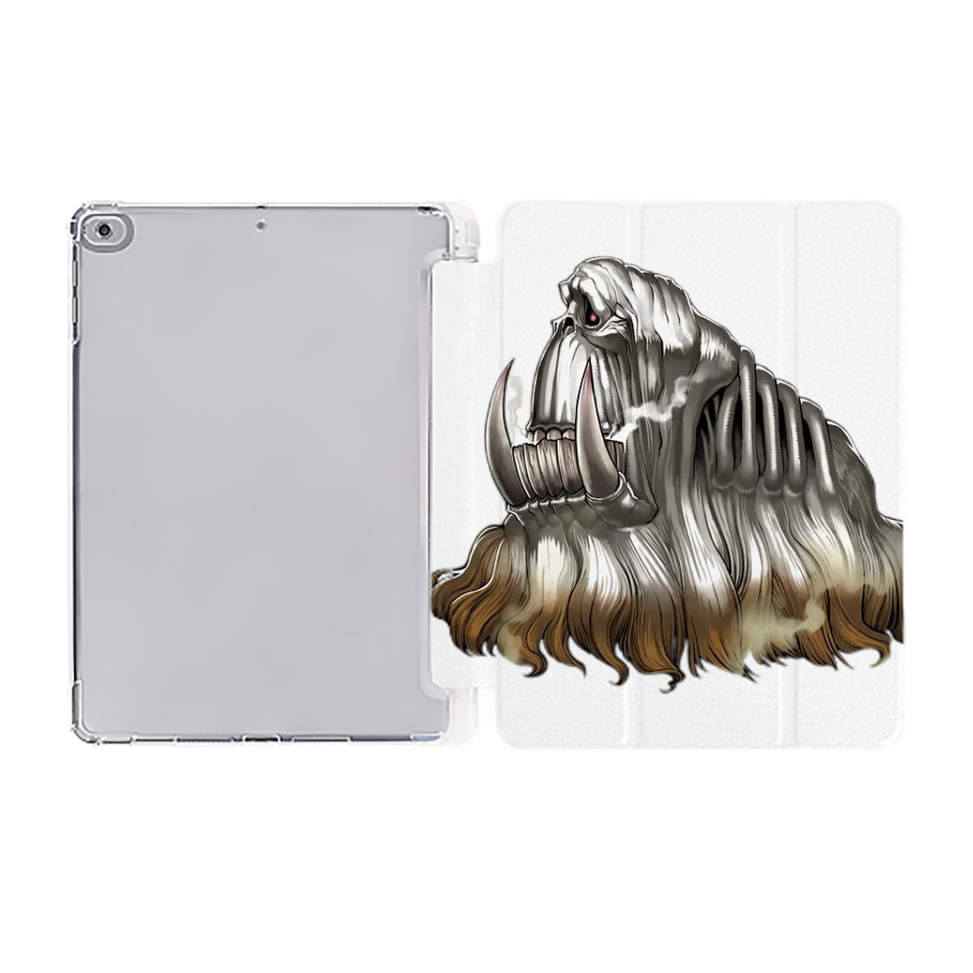 （画像用） 遊☆戯☆王 Yu-Gi-Oh! IPad ケース ペン収納付き 三つ折りスタンド PUレザー×シリコン 対応機種9.5/10.5/10.9インチ